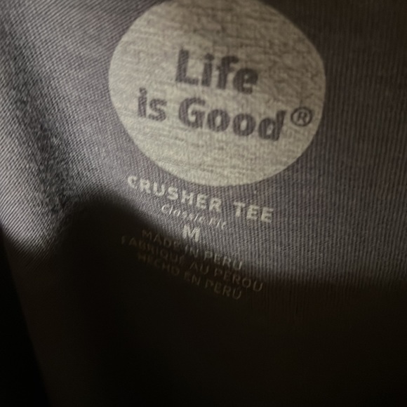 Life is Good Mens LS Bring it On Snowblower Tee Color Blue Size Medium - Picture 3 of 4